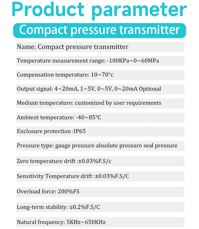 Compact Pressure Transmitter3